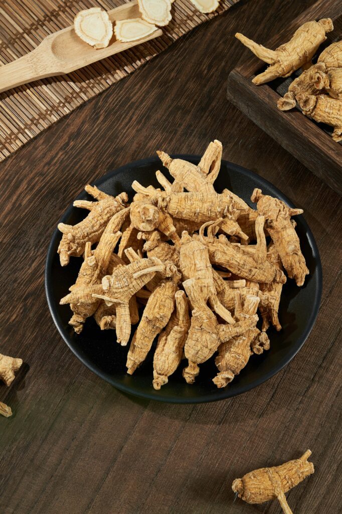 assiette de ginseng